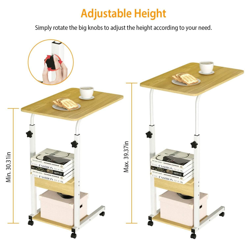 C Side Laptop Small Slim Snack Side Table