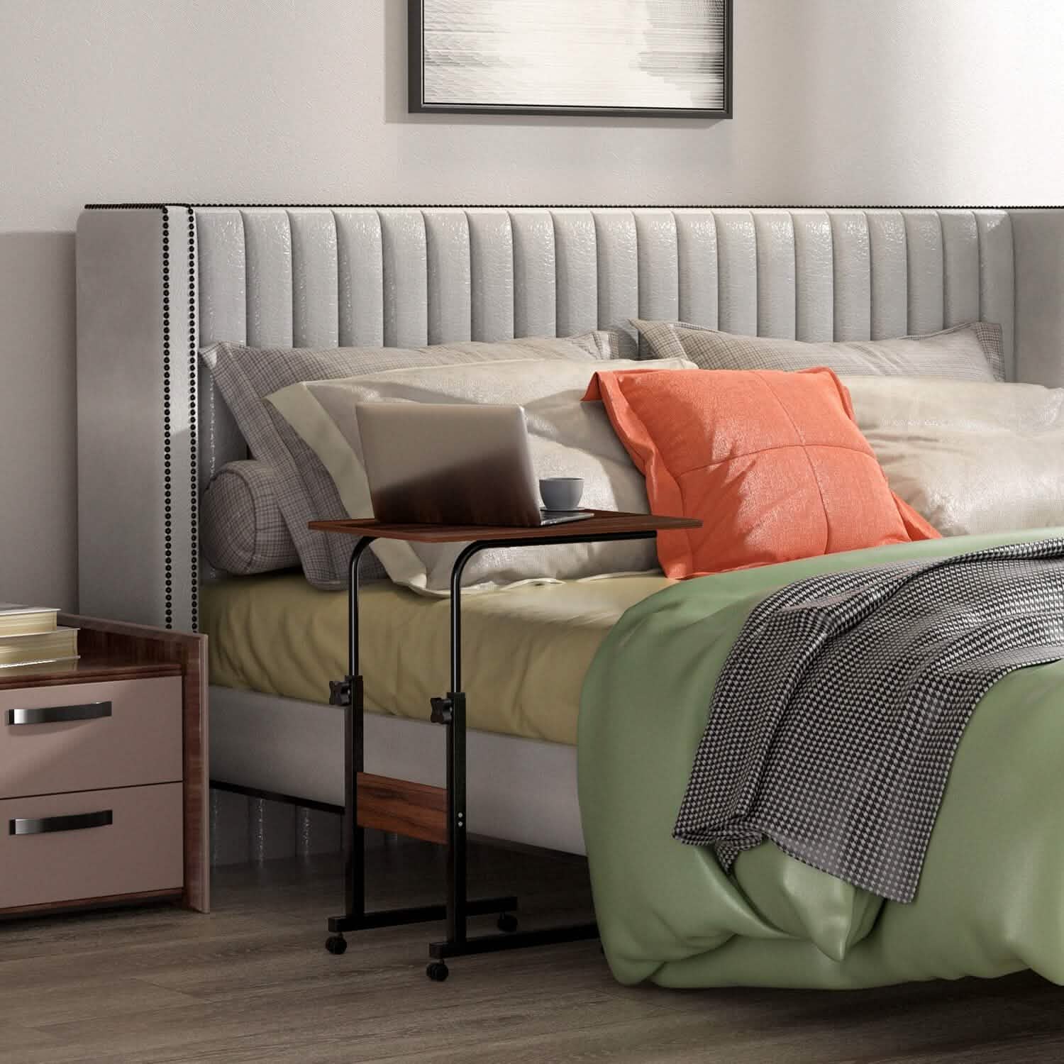 C Side Laptop Small Slim Snack Side Table