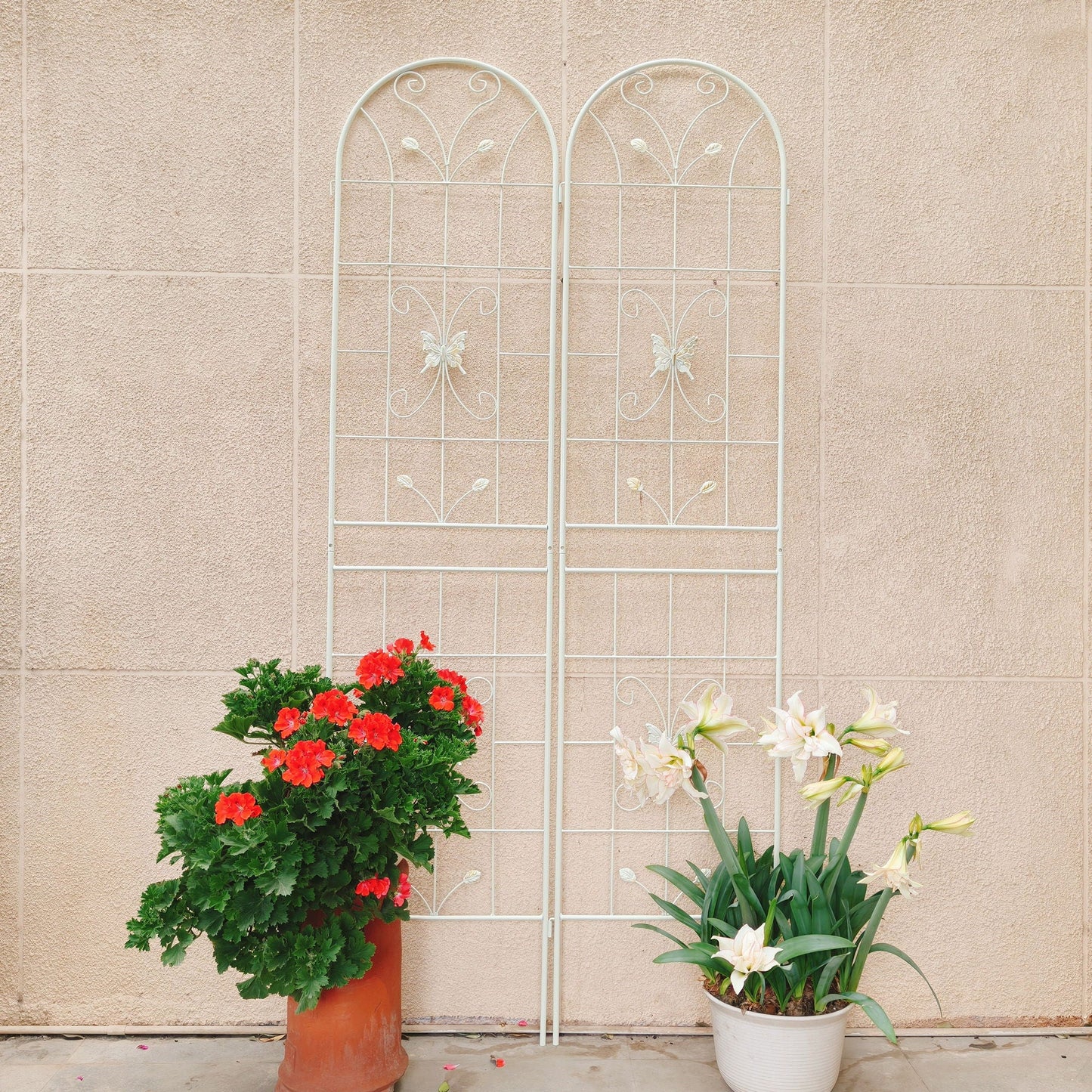 Garden Metal Trellis Rustproof Trellis For Climbing Plants Outdoor Flower Support