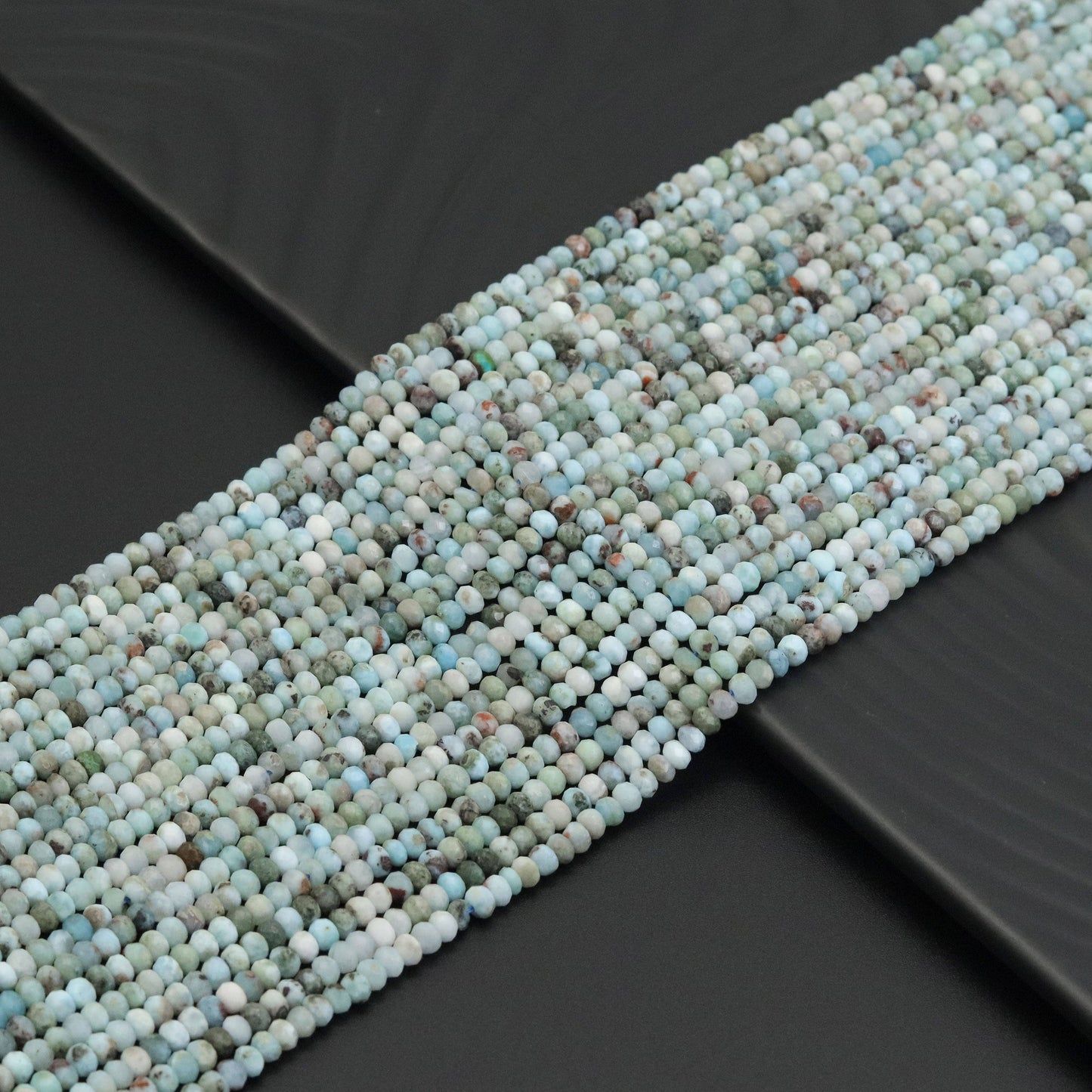 3x4mm Genuine Larmar Rondelle Faceted Beads, Sku#U1935