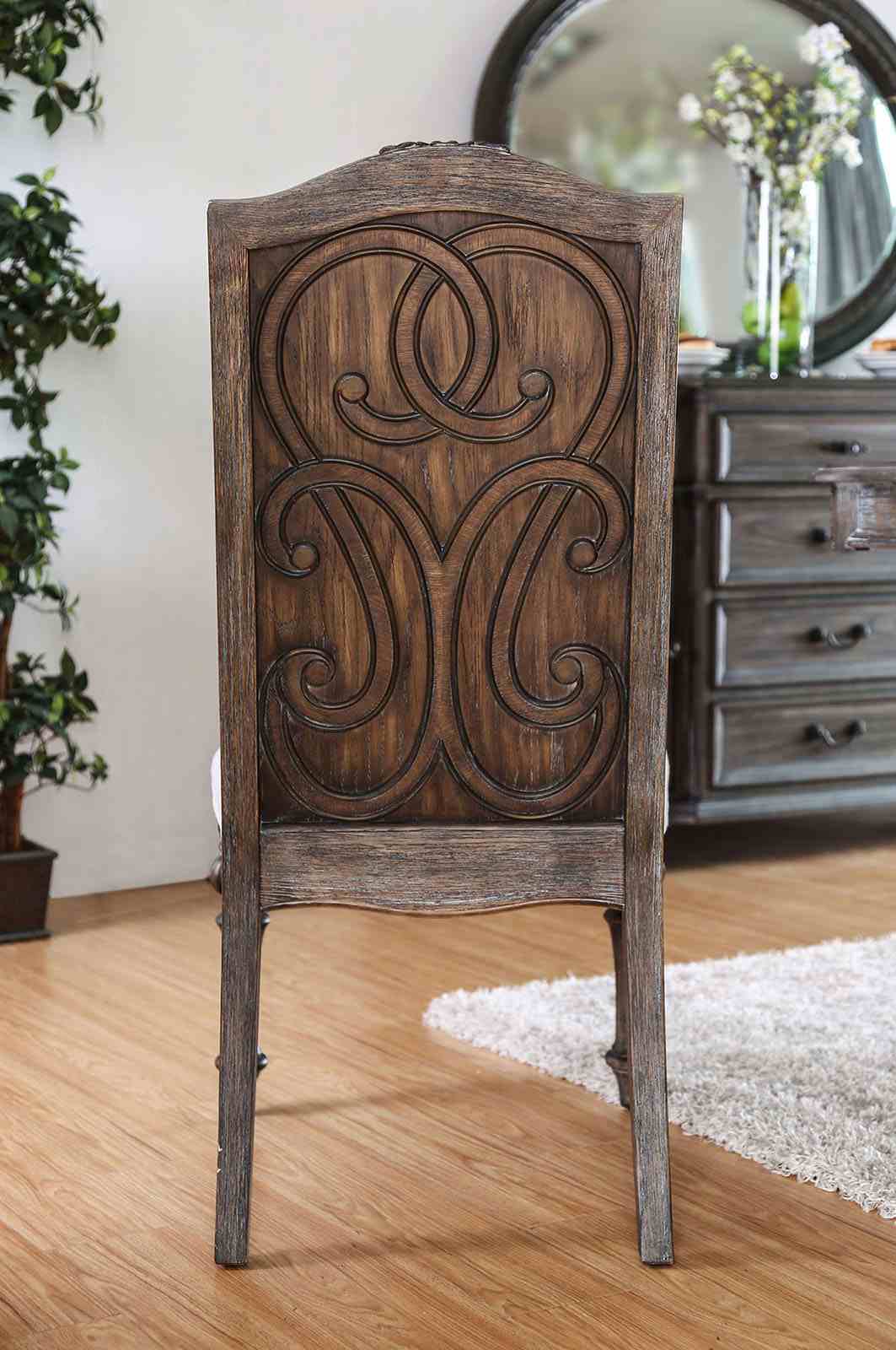 Elegant Rustic 7pc Dining Set