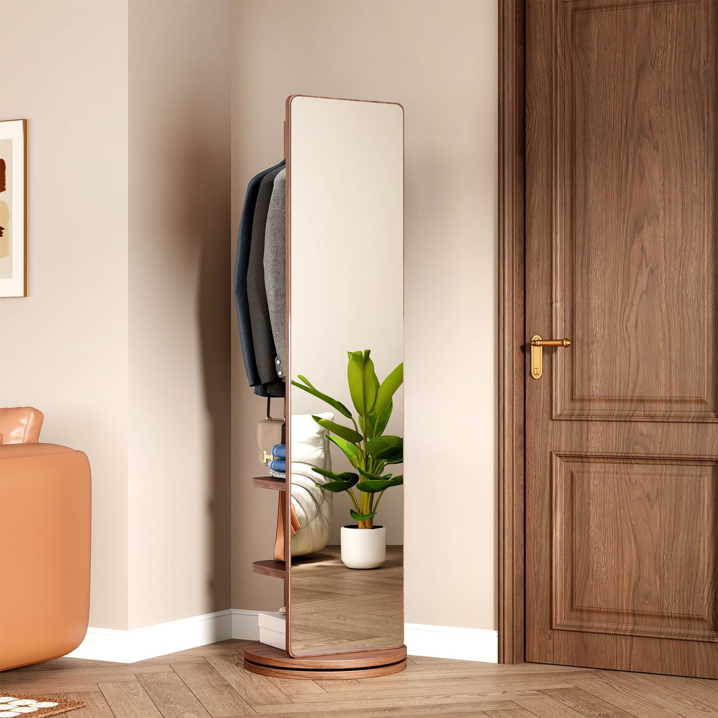 360° Rotating Multifunctional Full Length Mirror