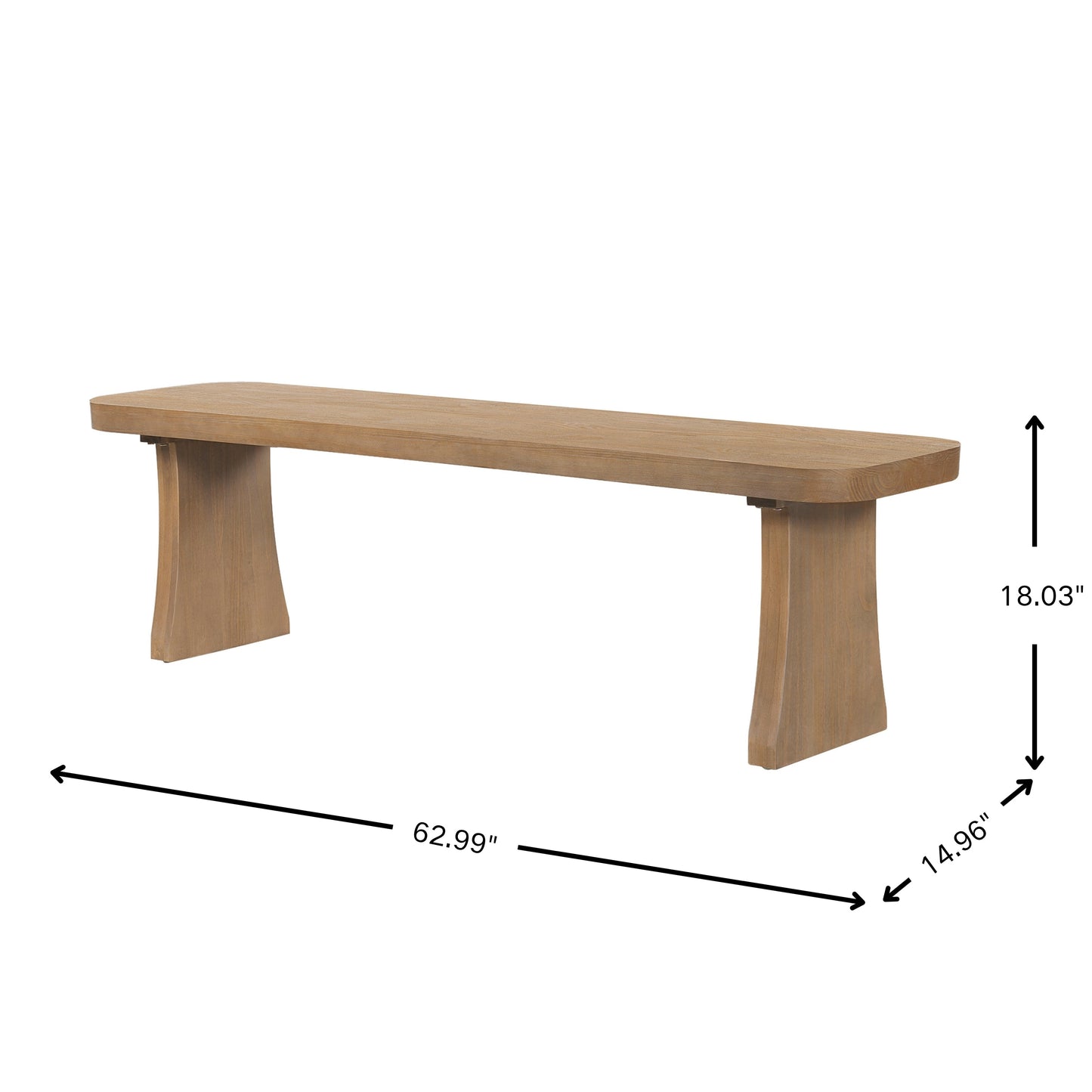 Indoor Pine Dining Bench