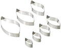 Oasis Supply Gum Paste Fondant 7-Piece Leaf Cutter Set, 1-1/4-Inch to 3-1/2-Inch