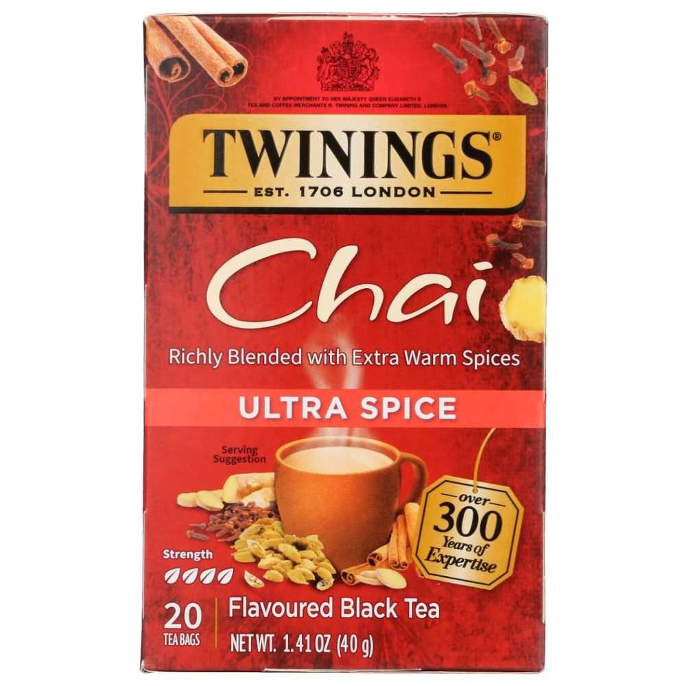 TWINING TEA: Ultra Spice Chai Tea - Rich Aroma| Spicy Black Tea Blend