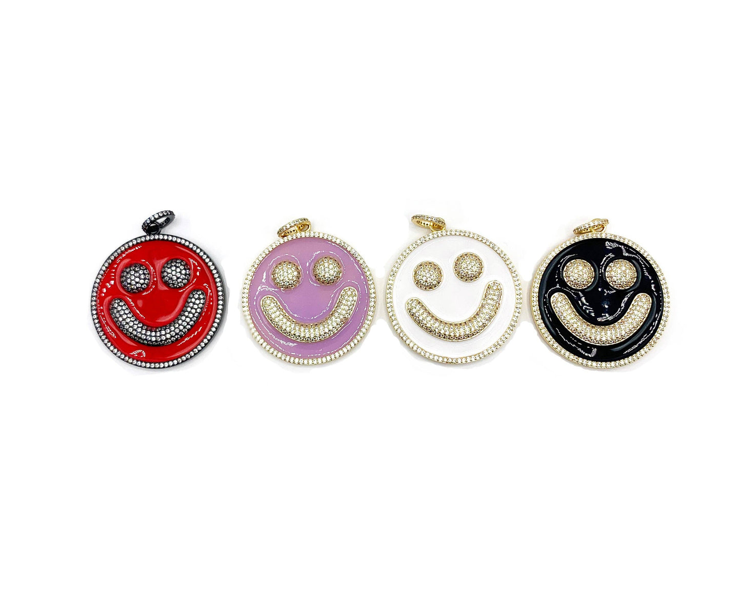 Color Pop Large Smiley Face Pendant, sku#ML41N