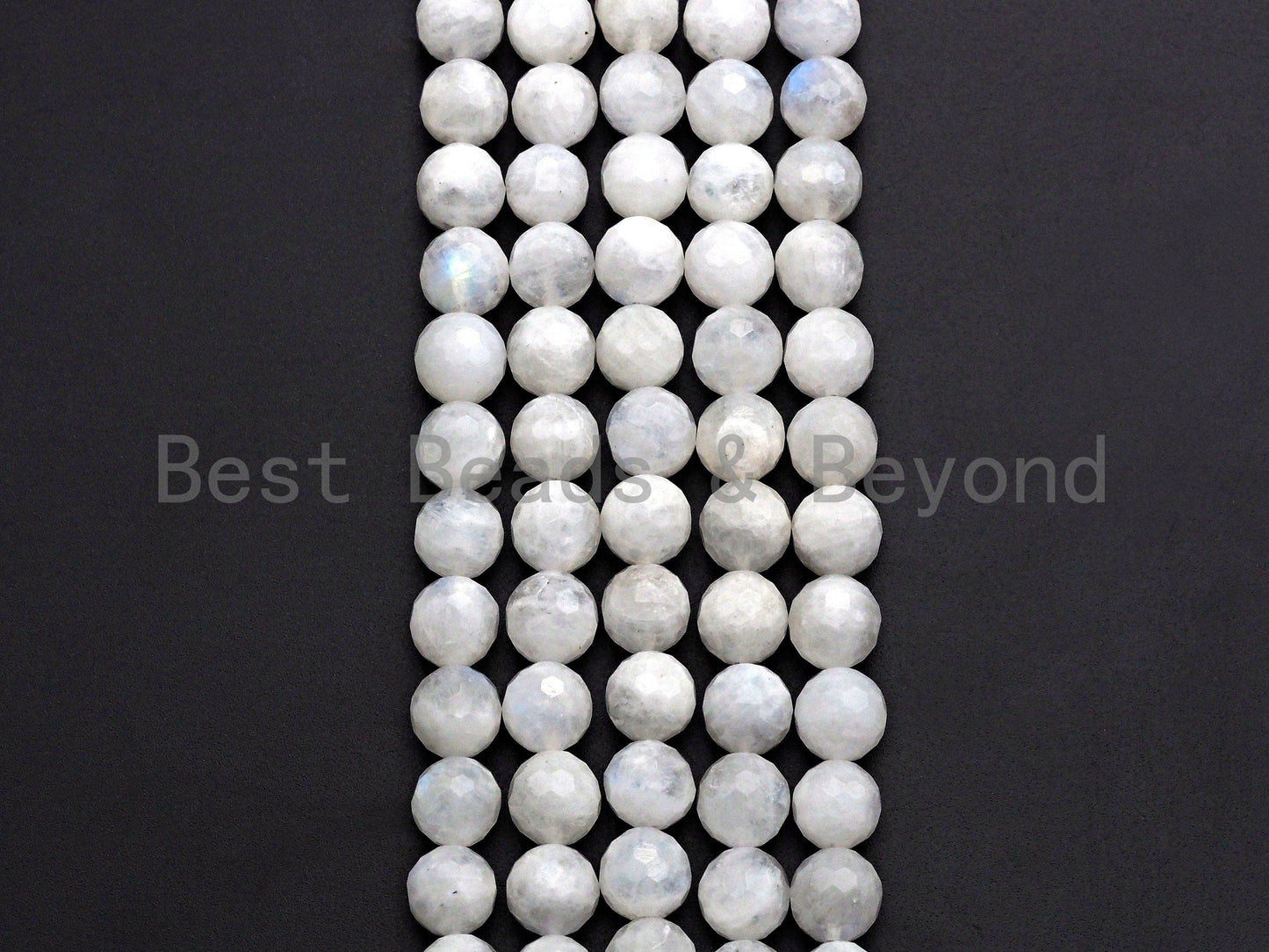 High Quality Natural Blue Moonstone faceted, Round Faceted 6mm/8mm/10mm/12mm Moonstone Beads, 15.5 Full Strand, sku# U818