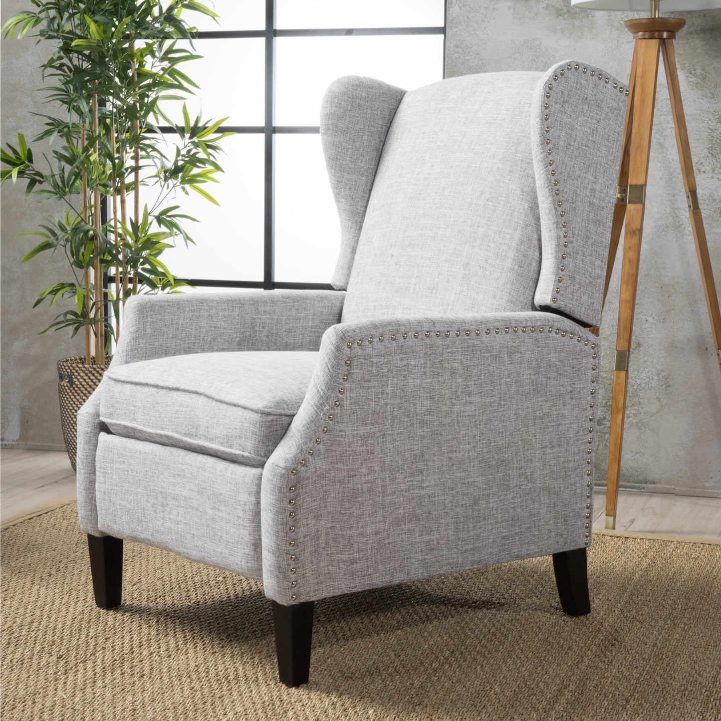 Modern Fabric Pushback Recliner Chair