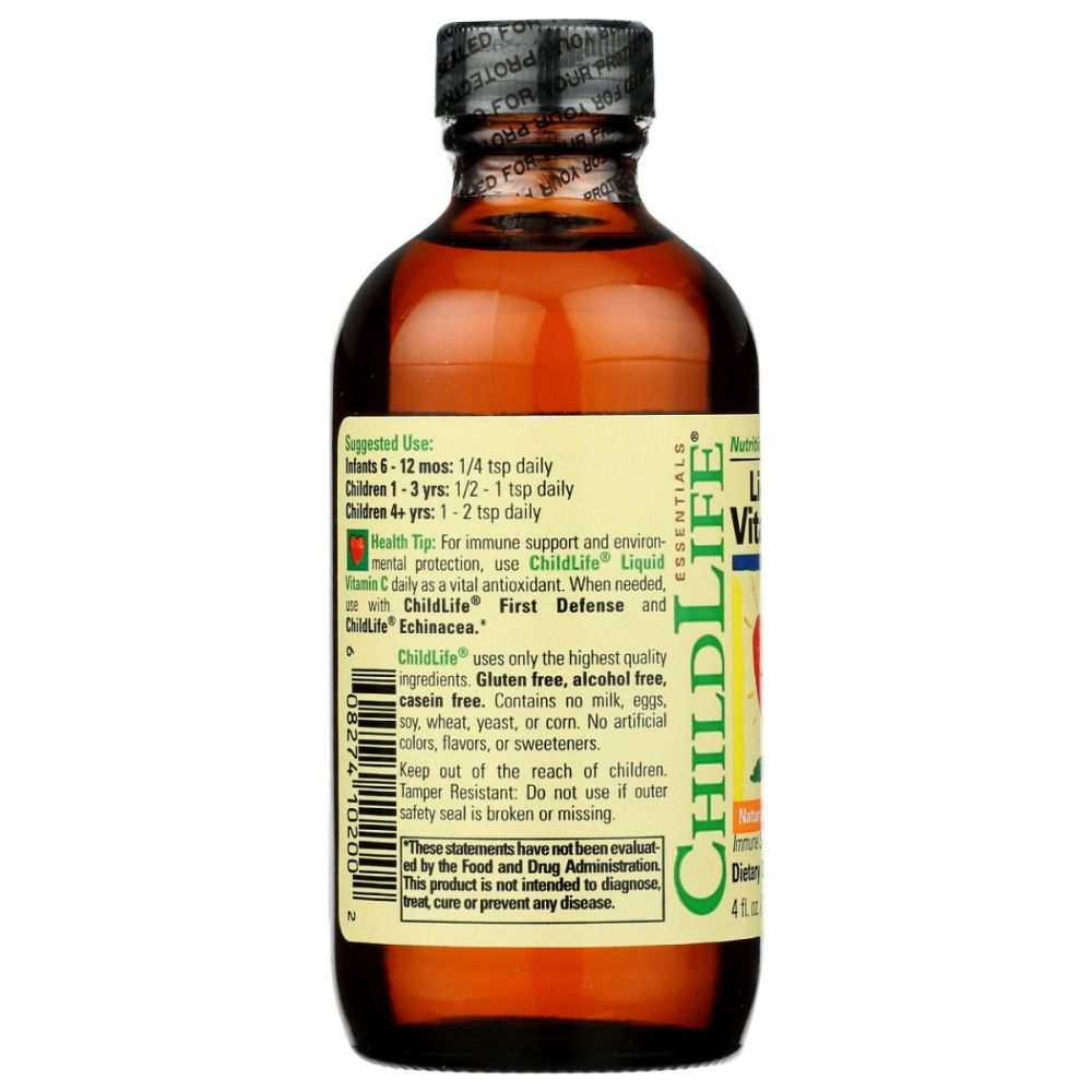 CHILDLIFE Liquid Vitamin C |Kids -Immune Support|Antioxidant Boost 4oz