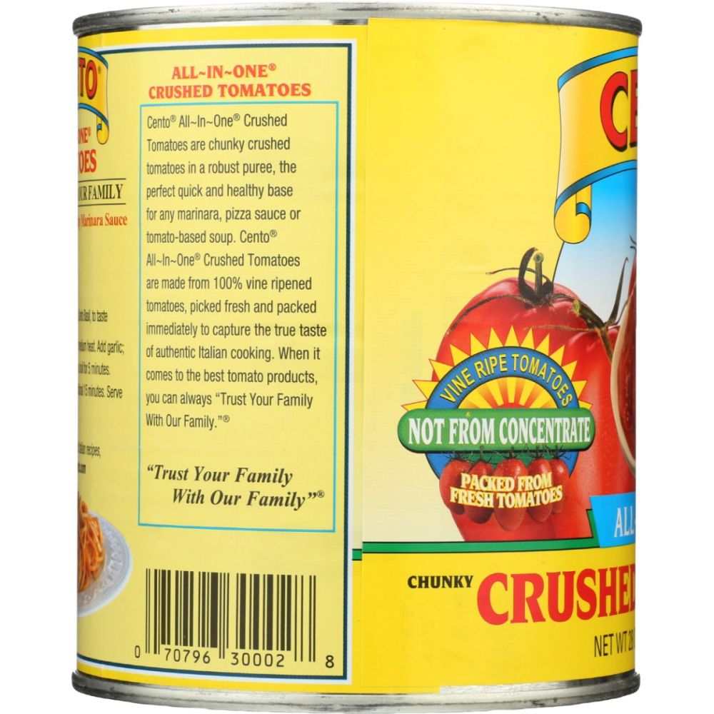 CENTO All In One Crushed Tomatoes -  For Chili Marinara Recipes 28 oz