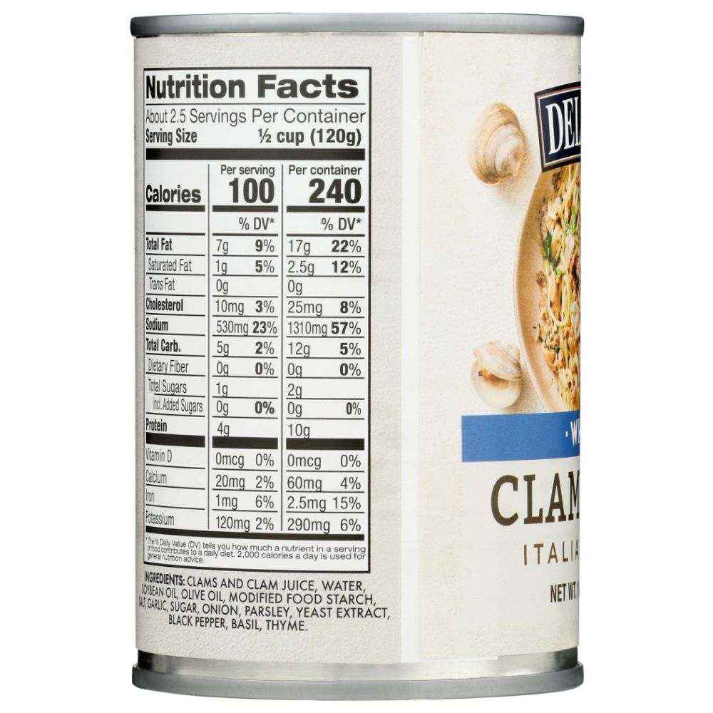 DELALLO: White Clam Sauce, 10.5 oz