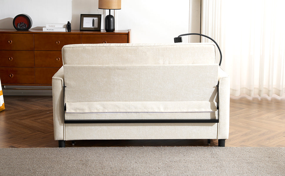 56.9" Loveseat Sofa Pull-out Sofa Bed