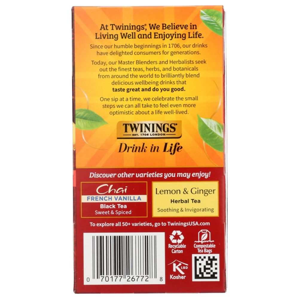TWINING TEA: Ultra Spice Chai Tea - Rich Aroma| Spicy Black Tea Blend