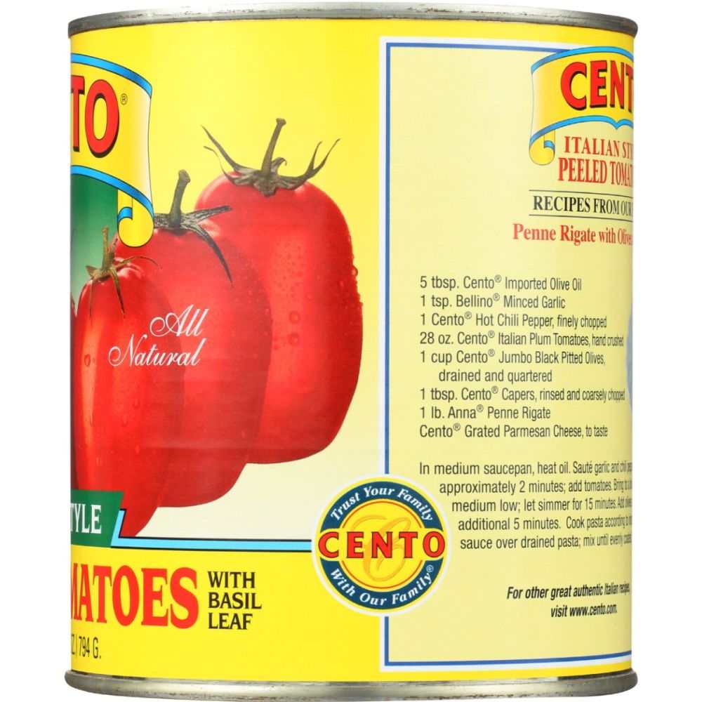 CENTO Italian Style Whole Peeled Tomatoes | 28 oz Perfect for Recipes