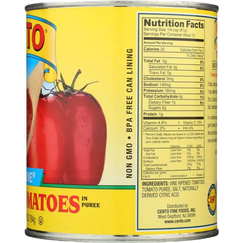 CENTO All In One Crushed Tomatoes -  For Chili Marinara Recipes 28 oz