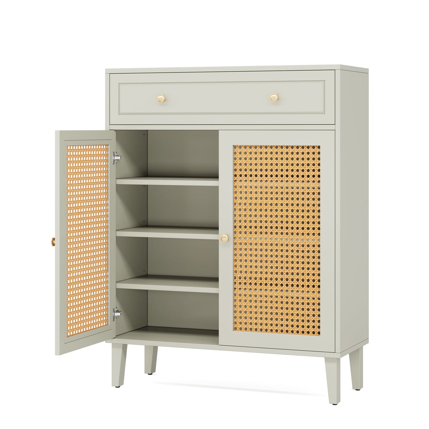 31.49” Mint Green Shoe Cabinet