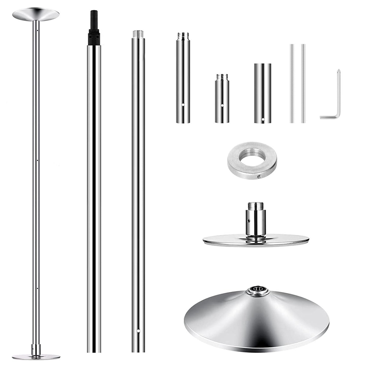 Stripper Dance Pole: Spinning & Static Modes