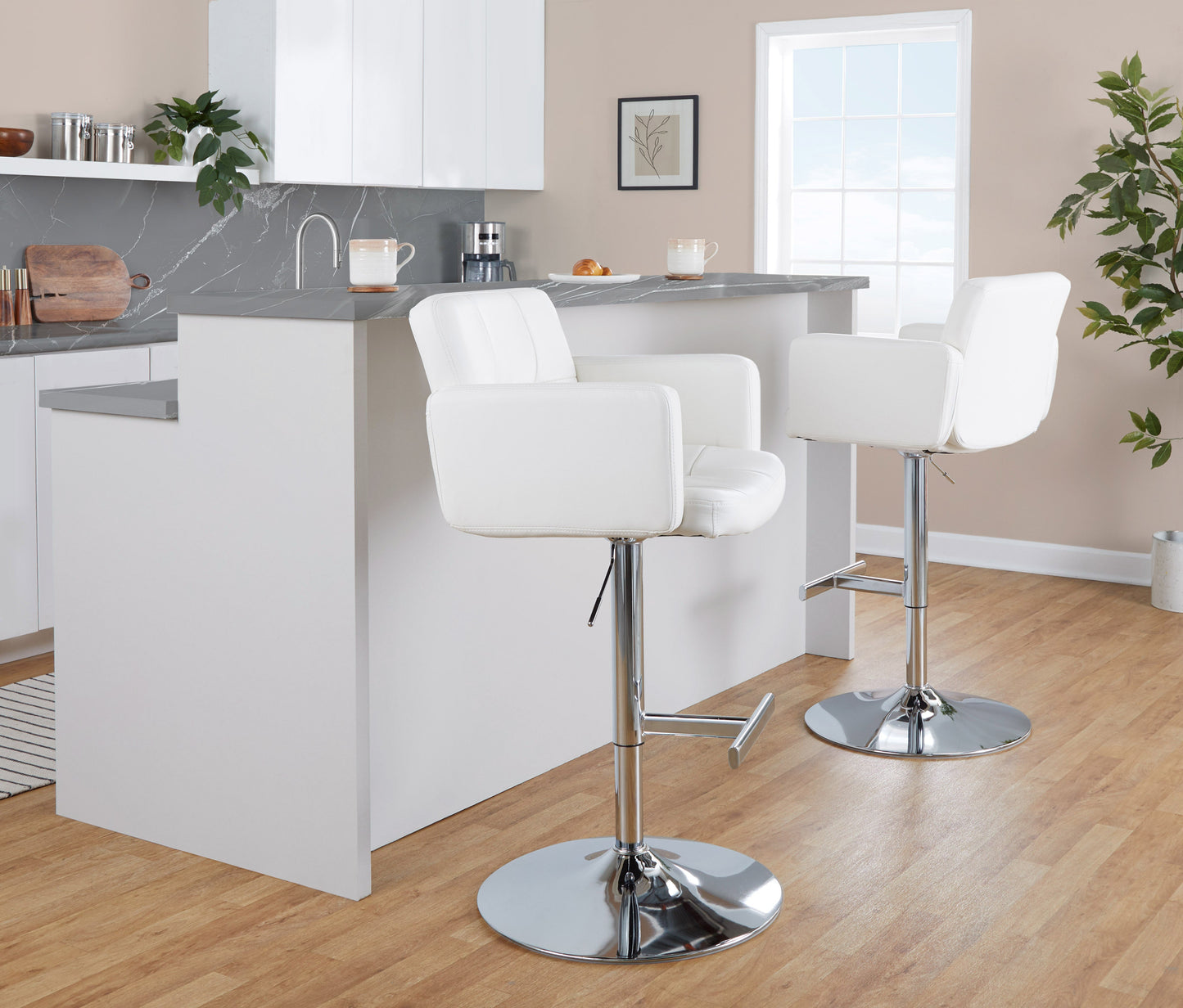 Stout Contemporary Adjustable Barstool with Swivel