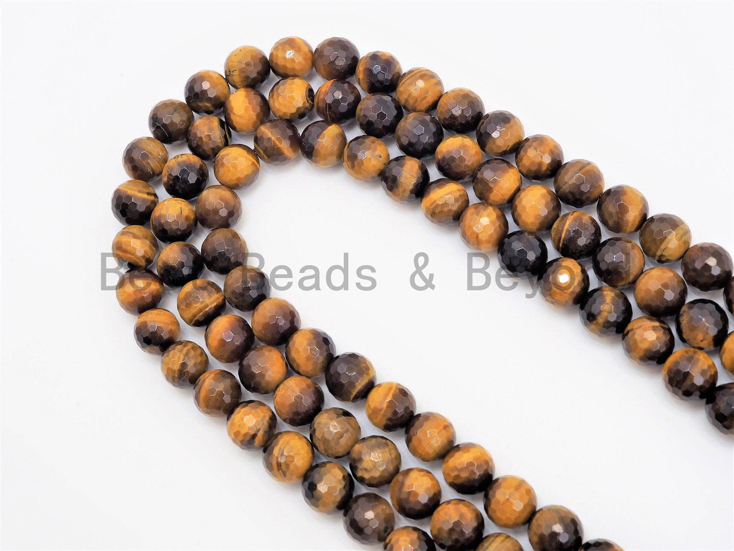 High Quality Natural Yellow Gold Tiger Eye Round Faceted Beads,sku#U350