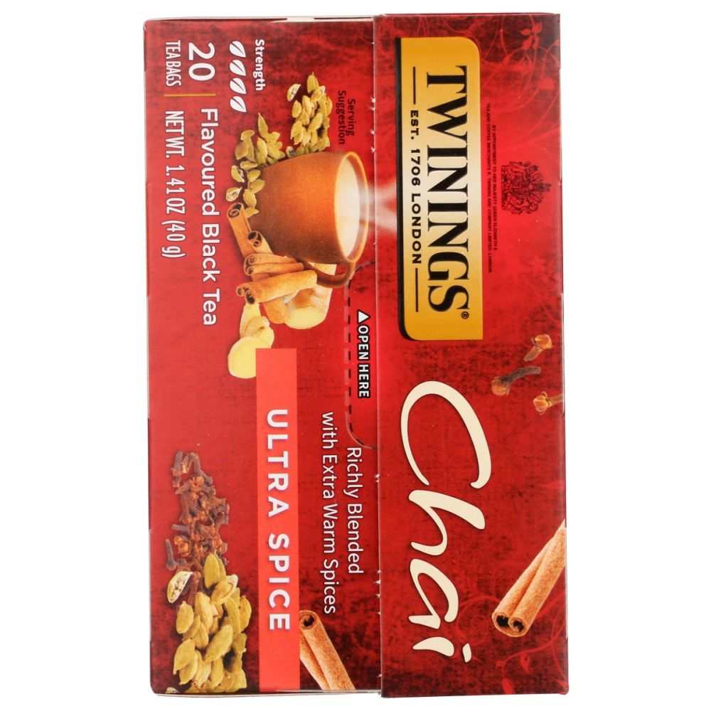 TWINING TEA: Ultra Spice Chai Tea - Rich Aroma| Spicy Black Tea Blend