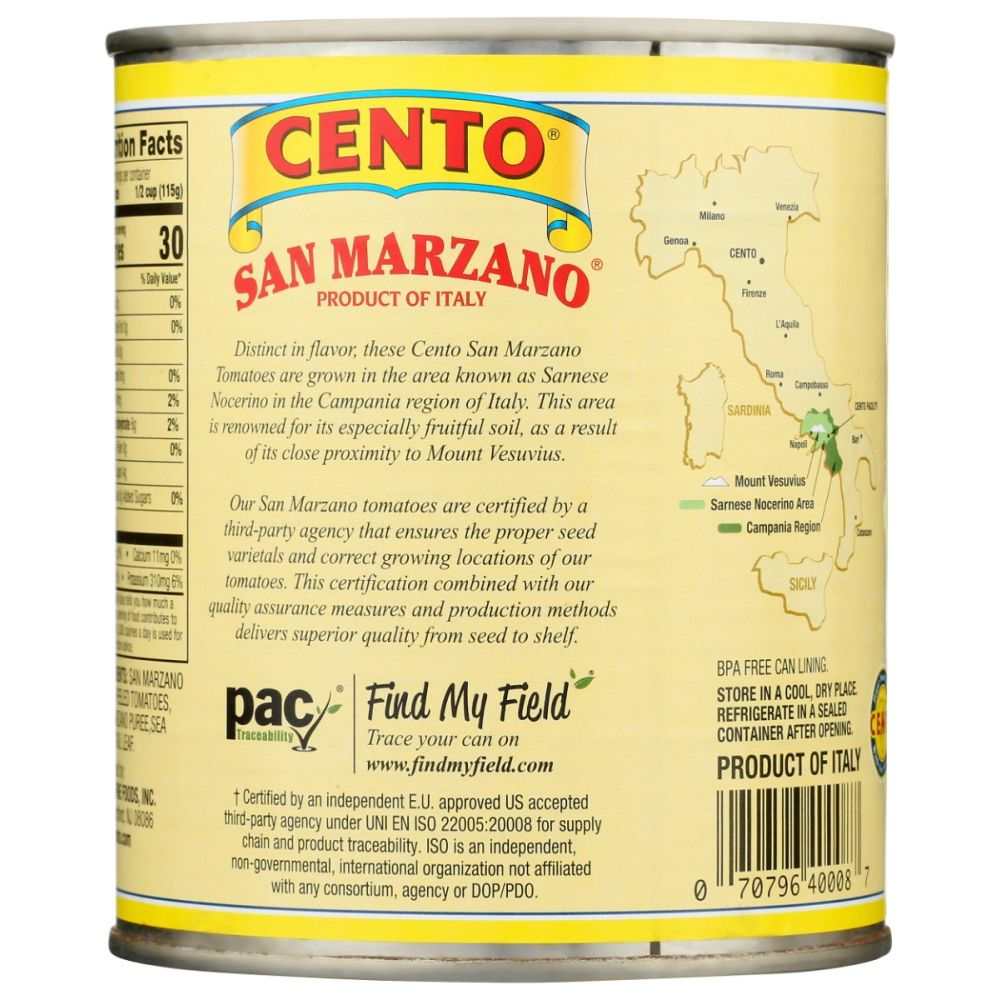 CENTO: Certified San Marzano Tomatoes, 28 oz