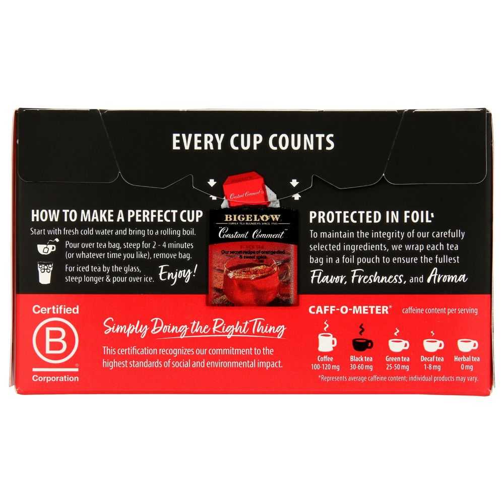 BIGELOW: Constant Comment Black Tea - Classic Flavor in - 1.18 oz Bag