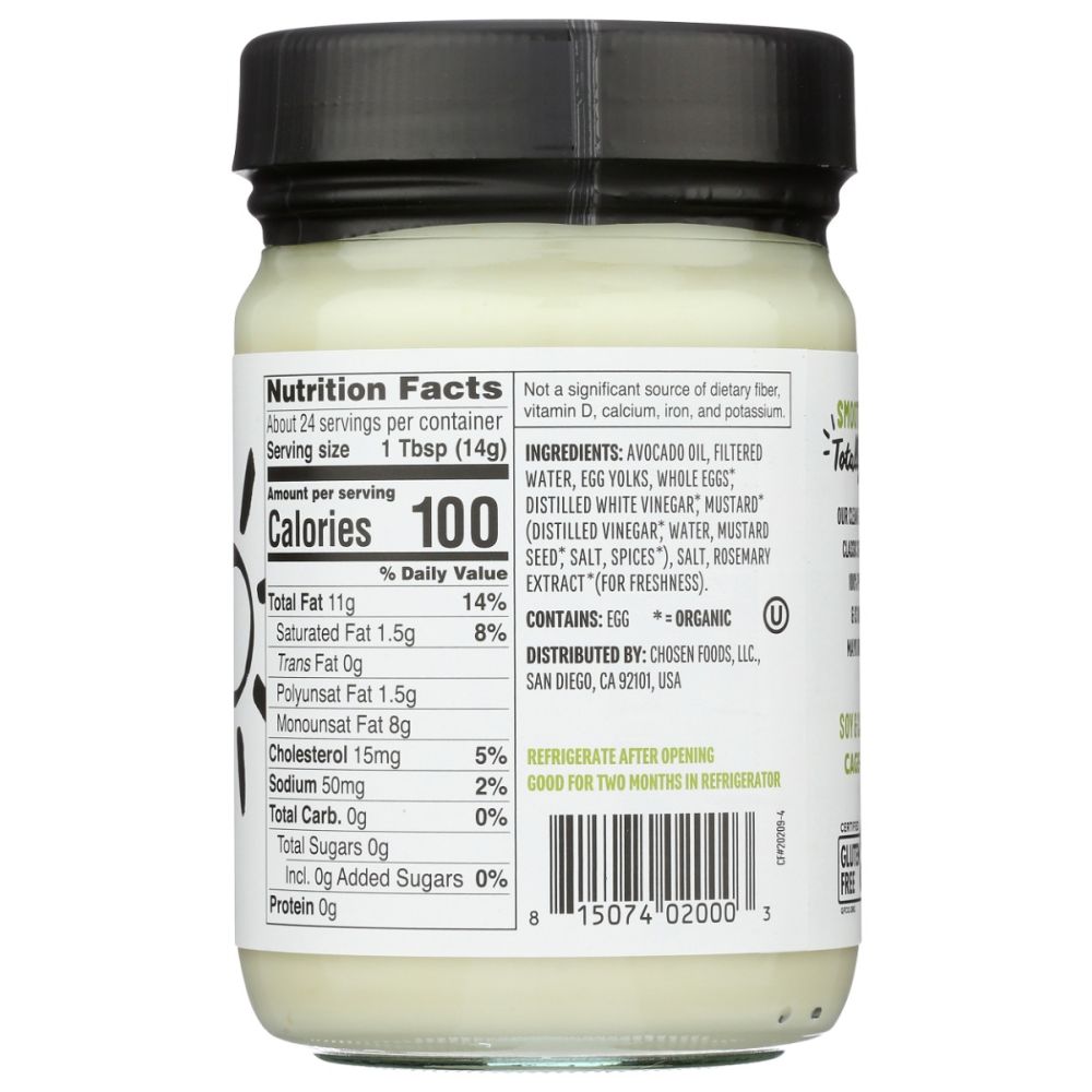CHOSEN FOODS: Classic Avocado Oil Mayo, 12 oz