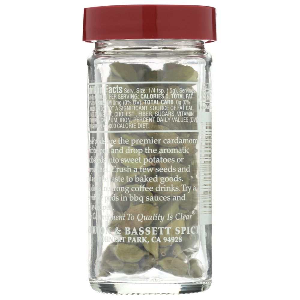 MORTON & BASSETT Cardamom, 0.9 oz - Fresh & Aromatic Spice Essentials