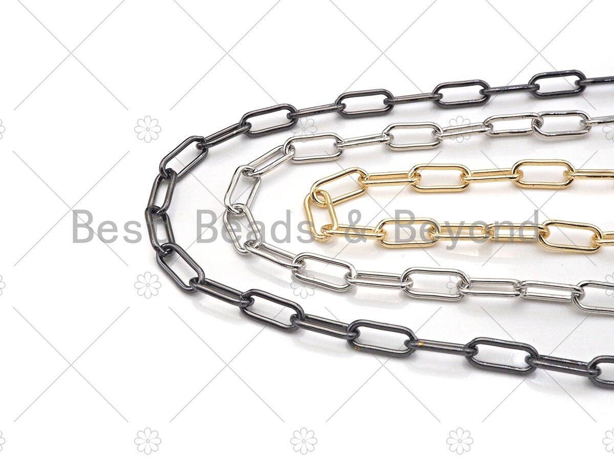 6x13mm Medium Size Paper Clip Chain, Wholesale bulk Chain,sku#M295