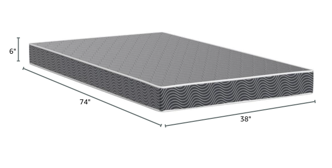 6-Inch Waterproof High-Density Foam Mattress
