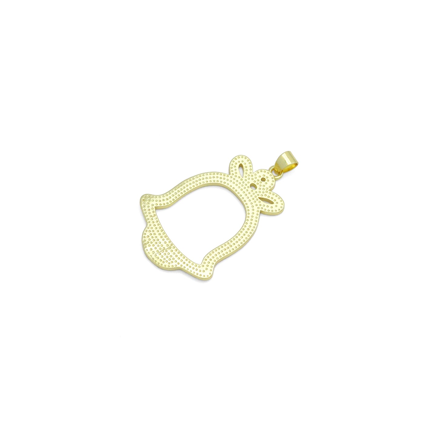 Red Enamel Gold Christmas Bell Charm Pendant,Sku#LK1208