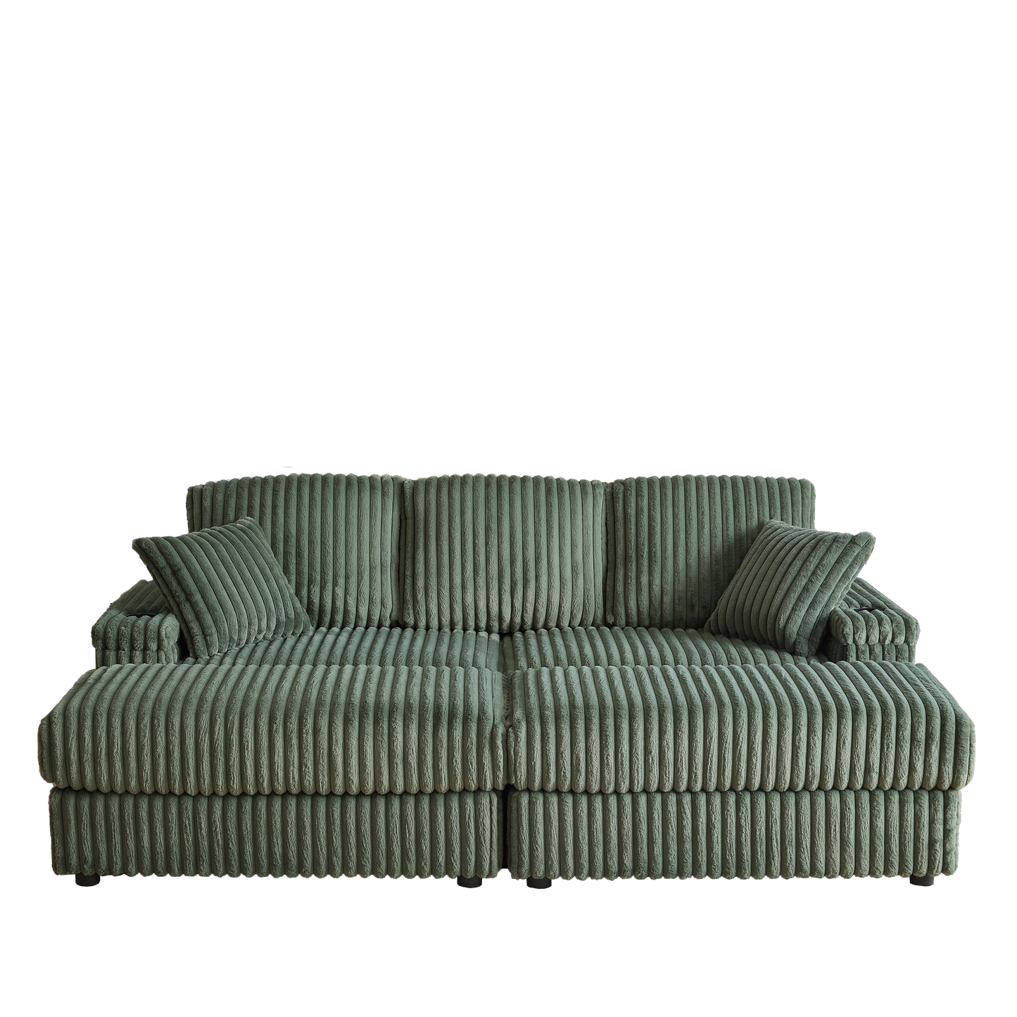 84-Inch Corduroy 3-Seater Sofa