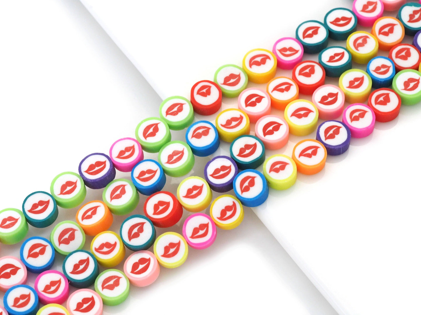 Colorflul Lip Clay beads, sku#U1468