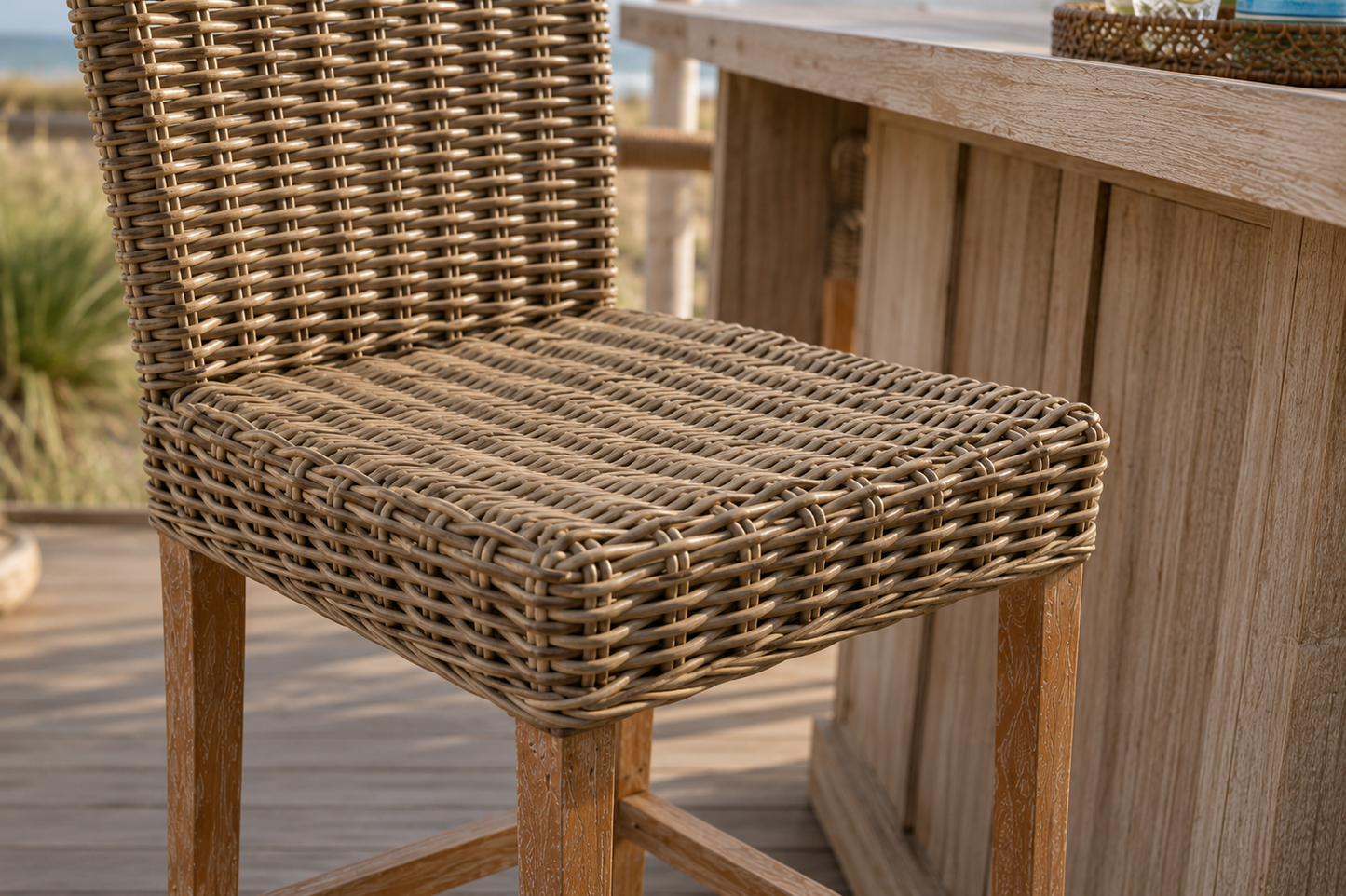 Key Largo Rattan Bar Stool