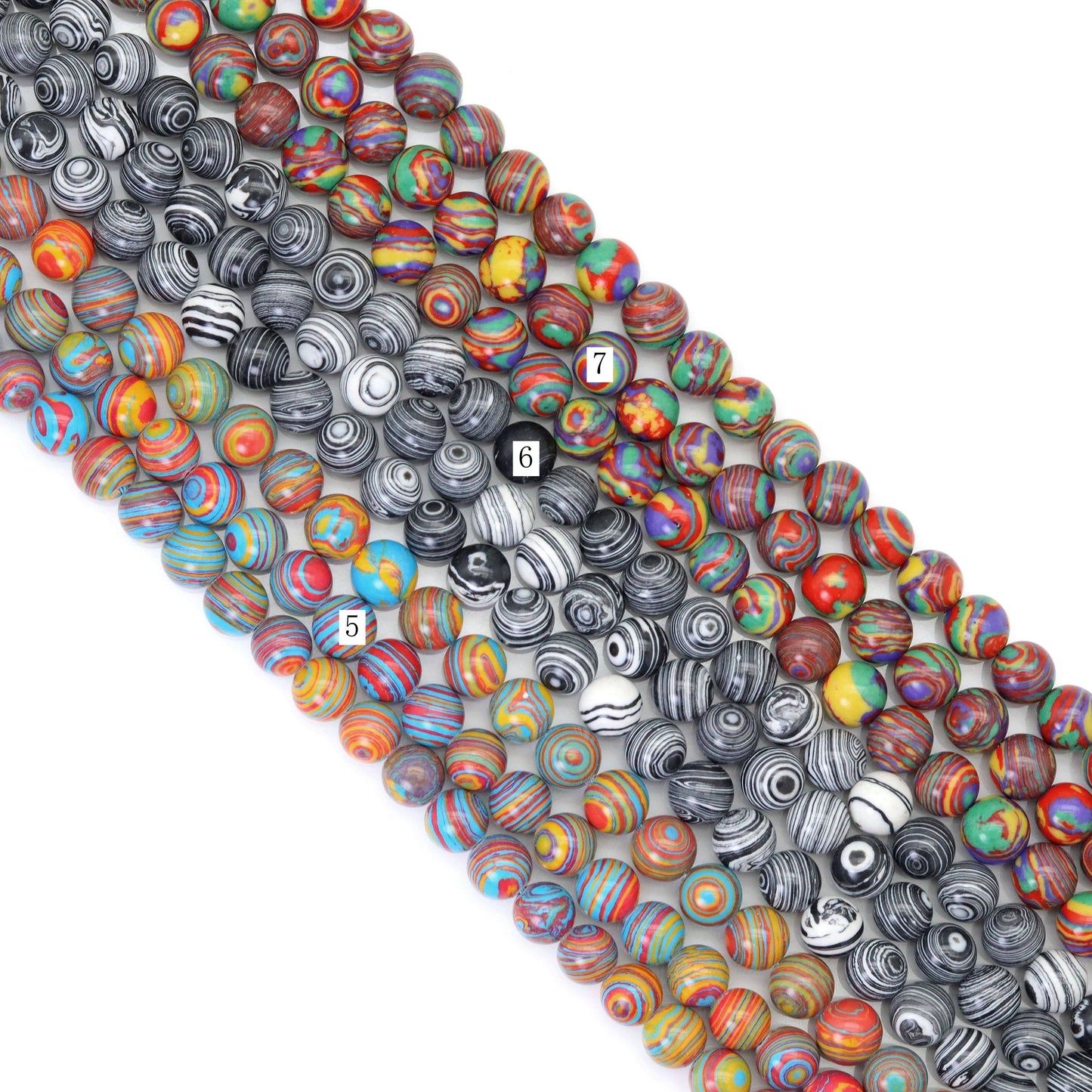 Jasper Round Smooth Beads, Sku#U1804