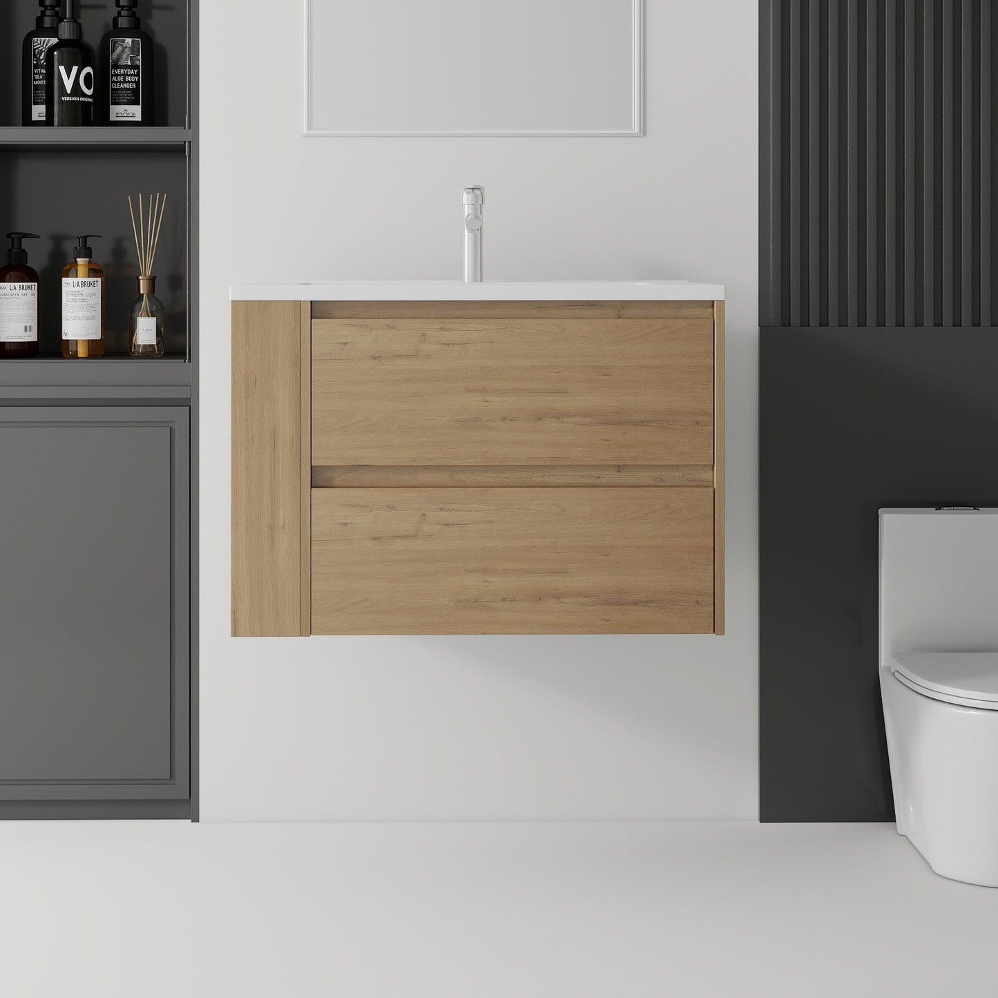 30 Inch Floating Bathroom Vanity with Sink