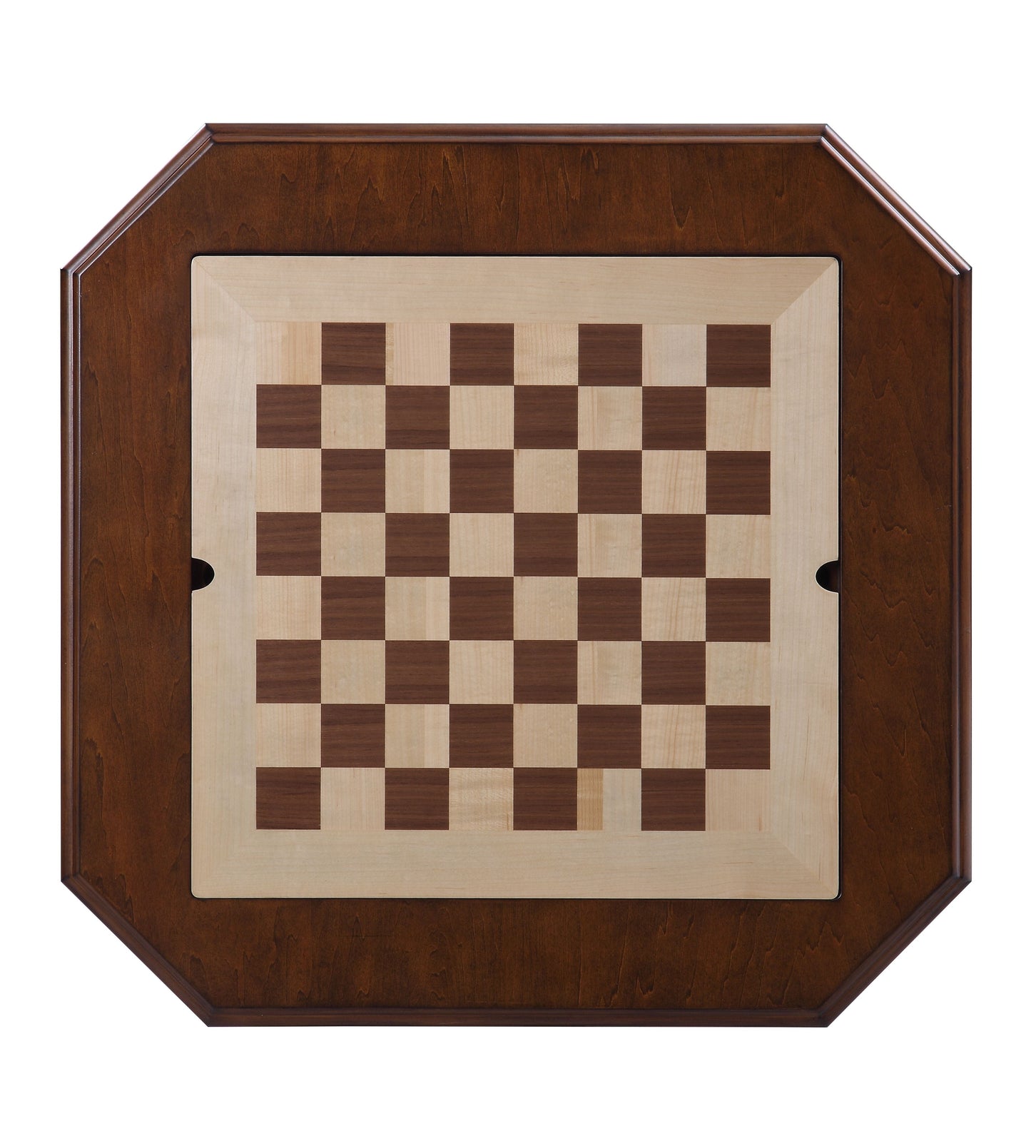 Bishop II Cherry Finish Reversible Chess Checker Game Table