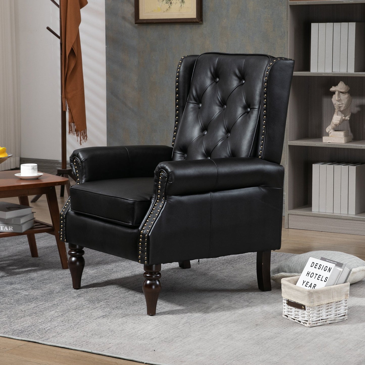 Wood Frame Armchair - Modern Accent Chair