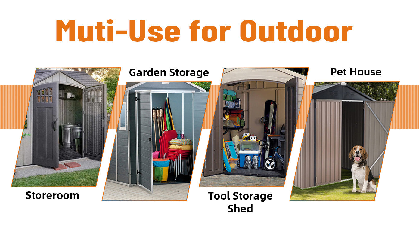 4 x 9 FT Outdoor Storage Shed