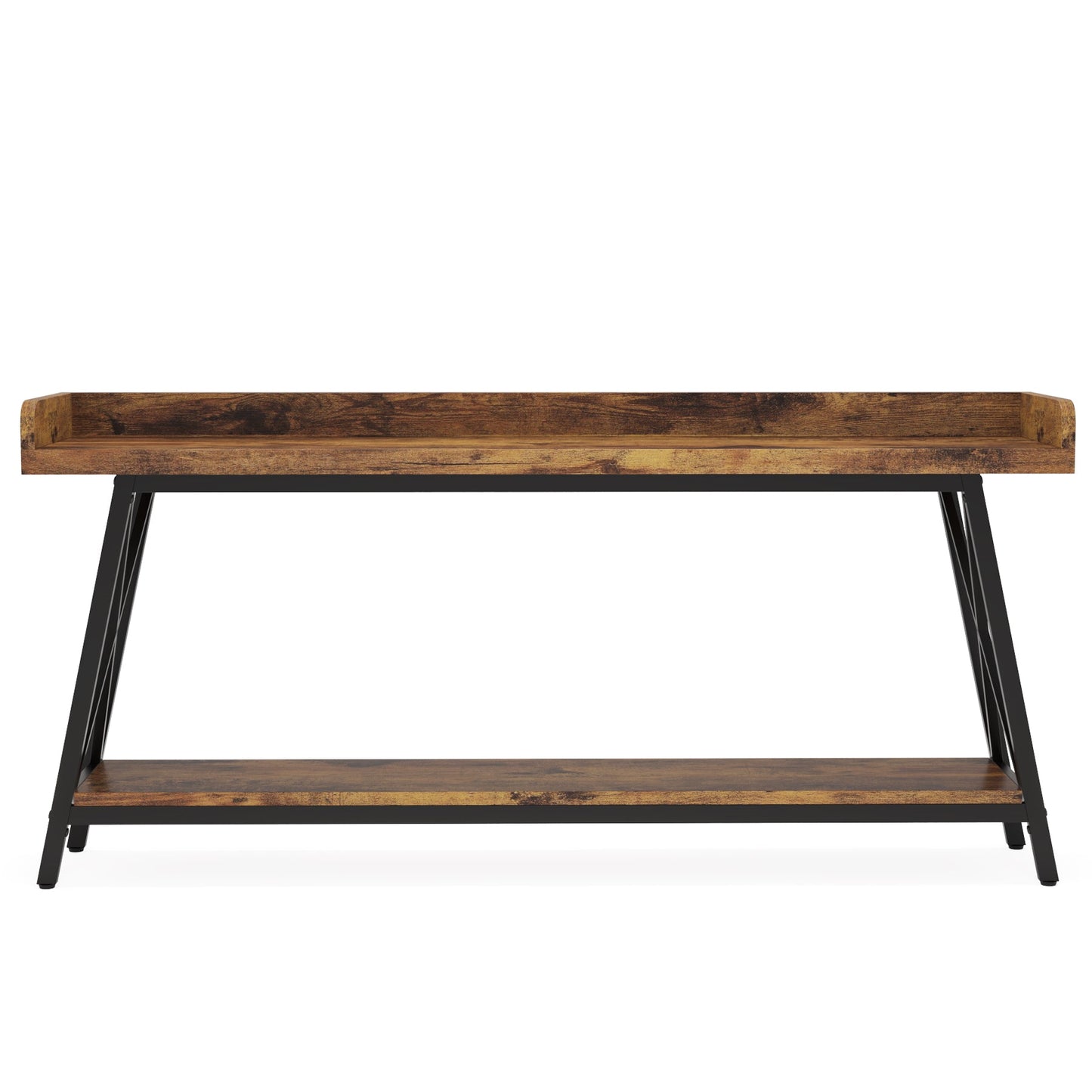 70.9" Extra Long Industrial Console Table, Rustic
