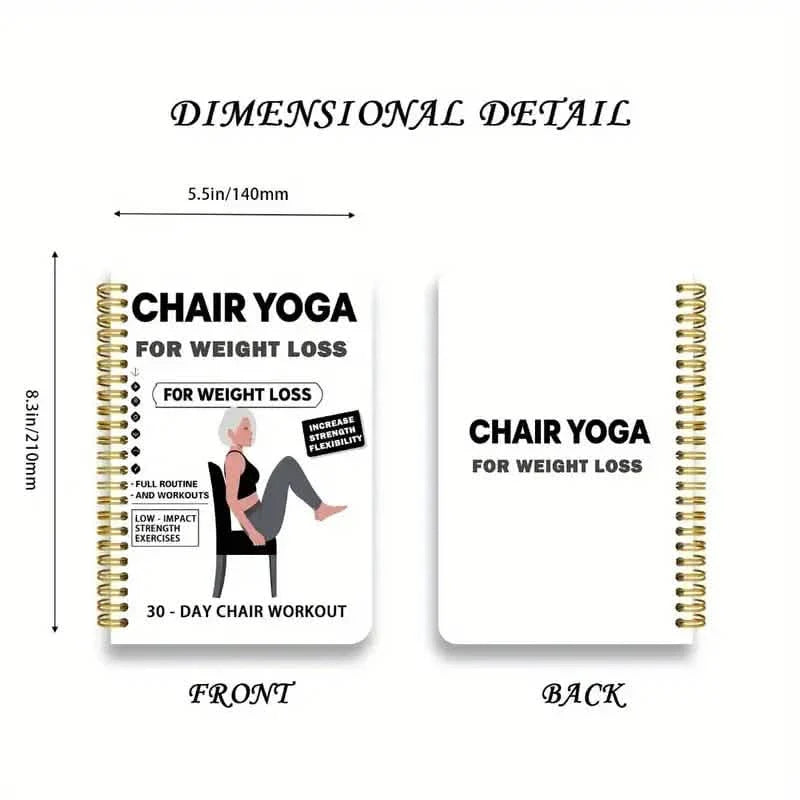 Carnet de Yoga sur Chaise 30 Jours | Séances Quotidiennes de 15 Min & Guide