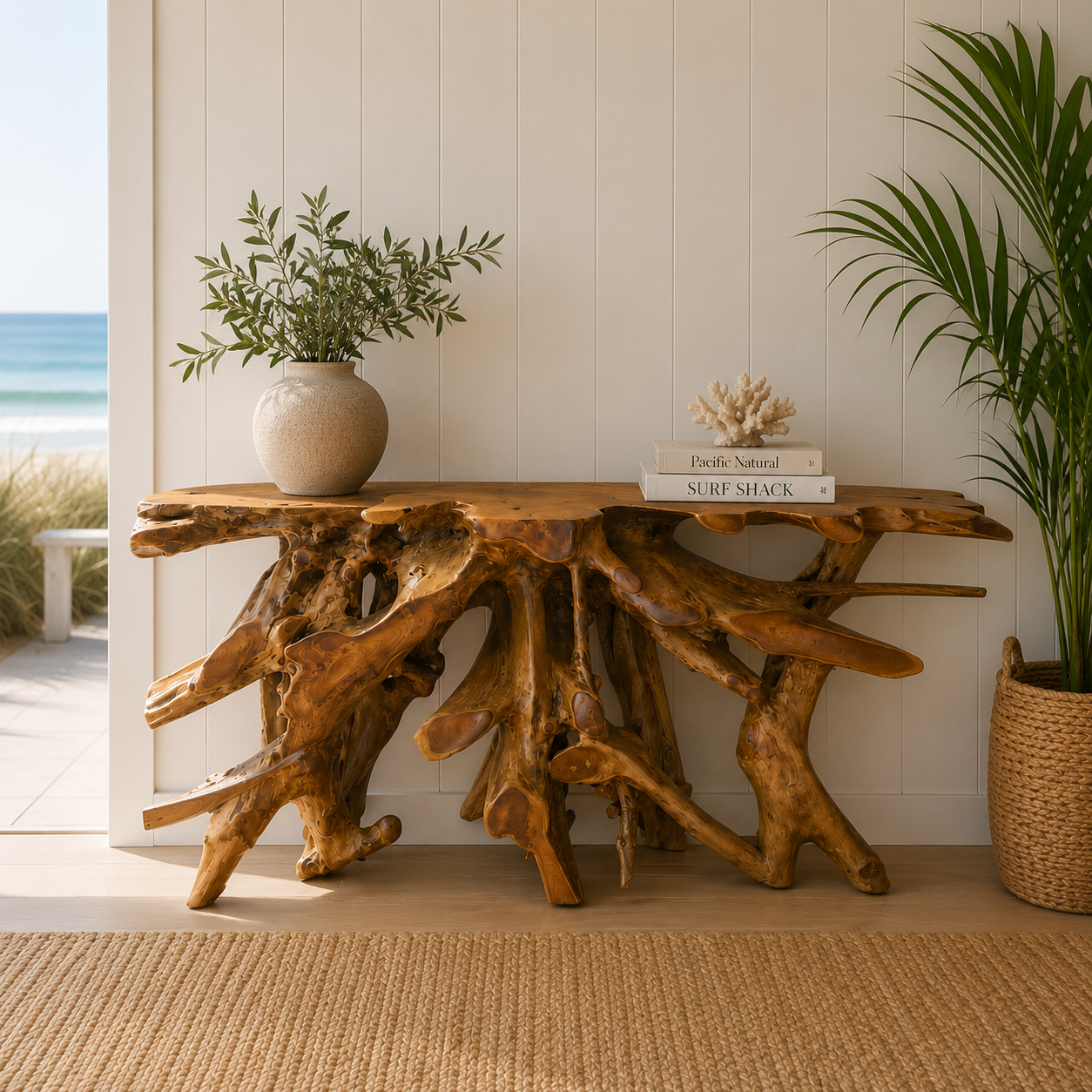 Teak Console