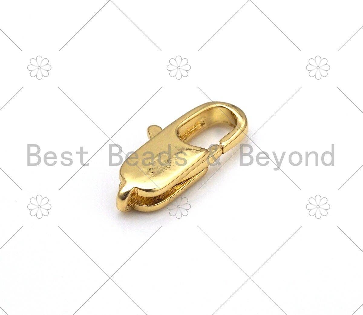 High Quality Oval Lobster Claw Clasp, 18k Gold Filled Simple Lobster Claw Clasp, Lobster Claw,Wholesale Lobster Claw, 6x20mm,Sku#LK445
