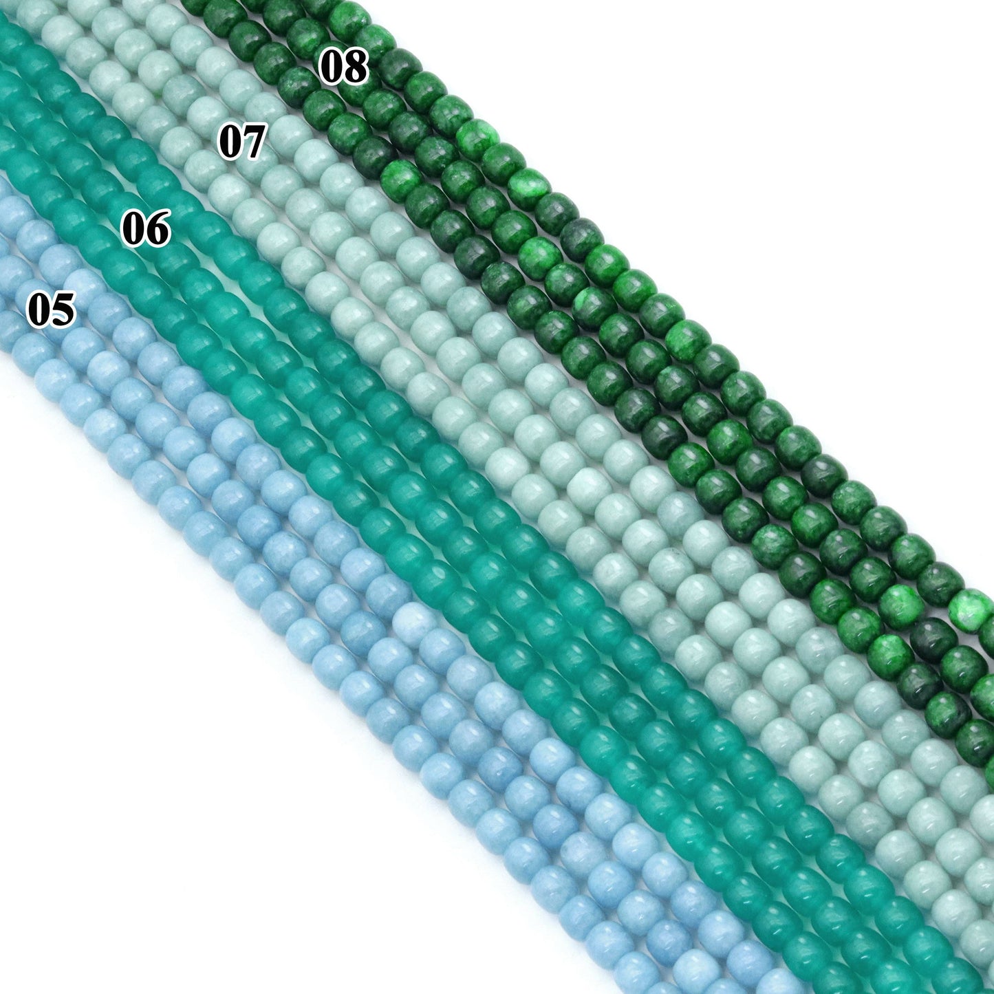 10x10mm Smooth Rondelle Jade Beads, Sku#U2132