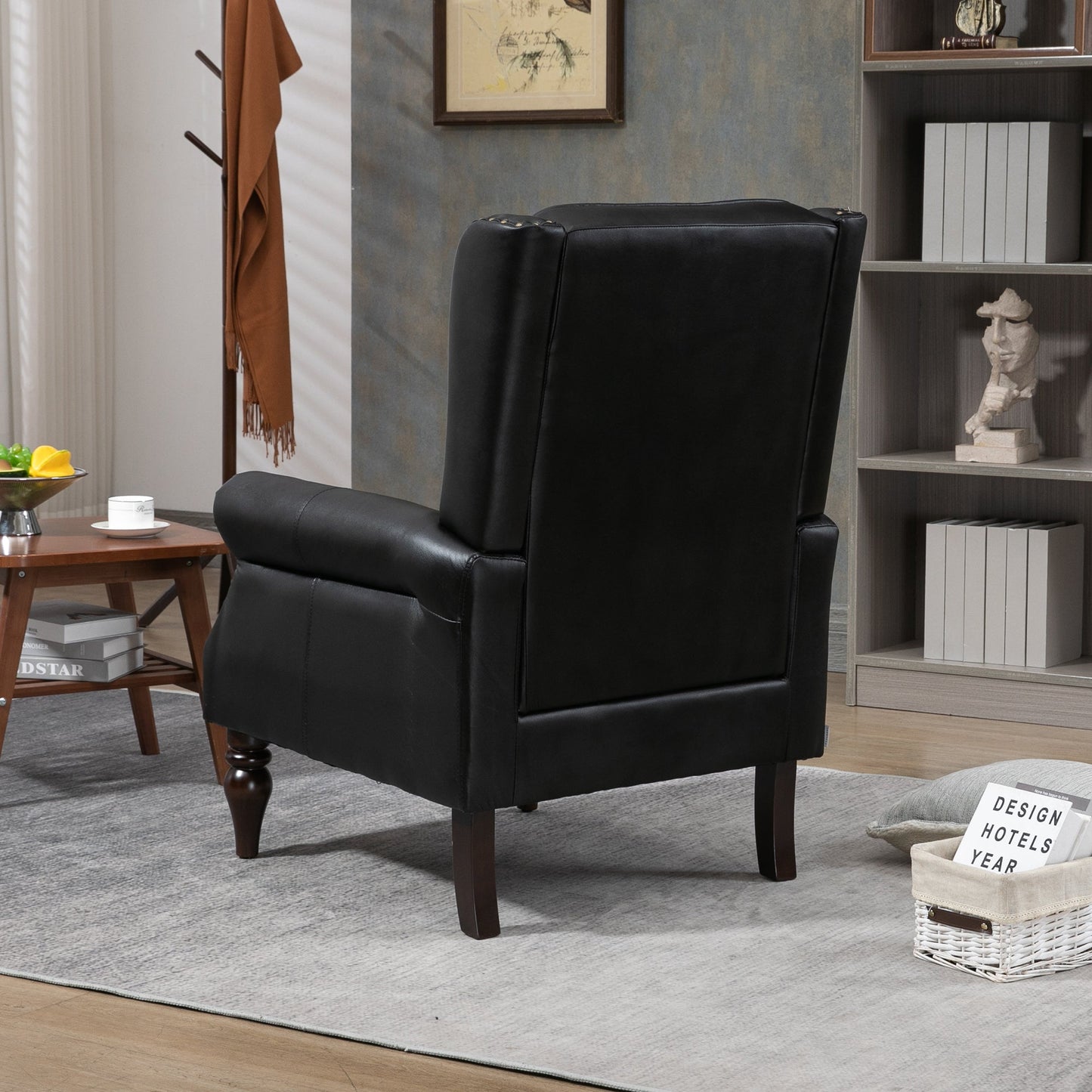 Wood Frame Armchair - Modern Accent Chair