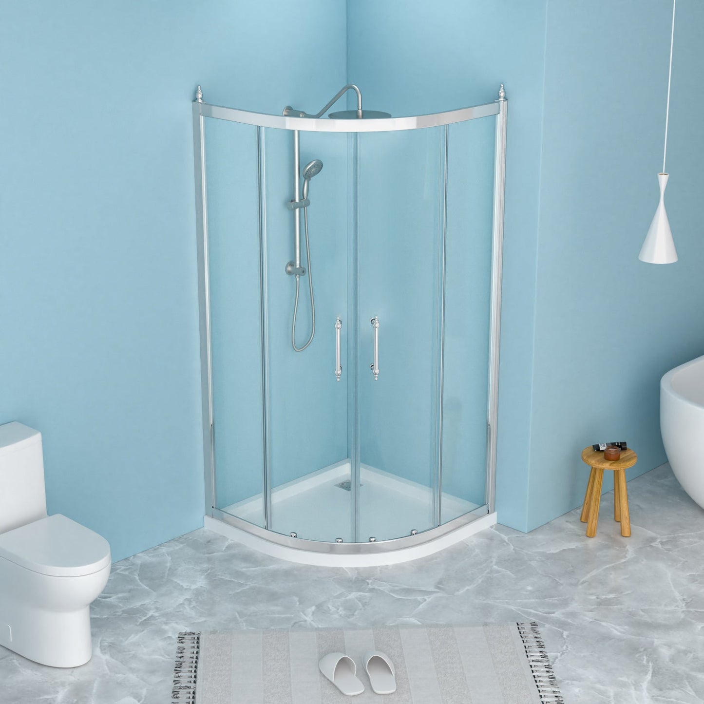 Framed Tub Shower Enclosure 36" x 72"