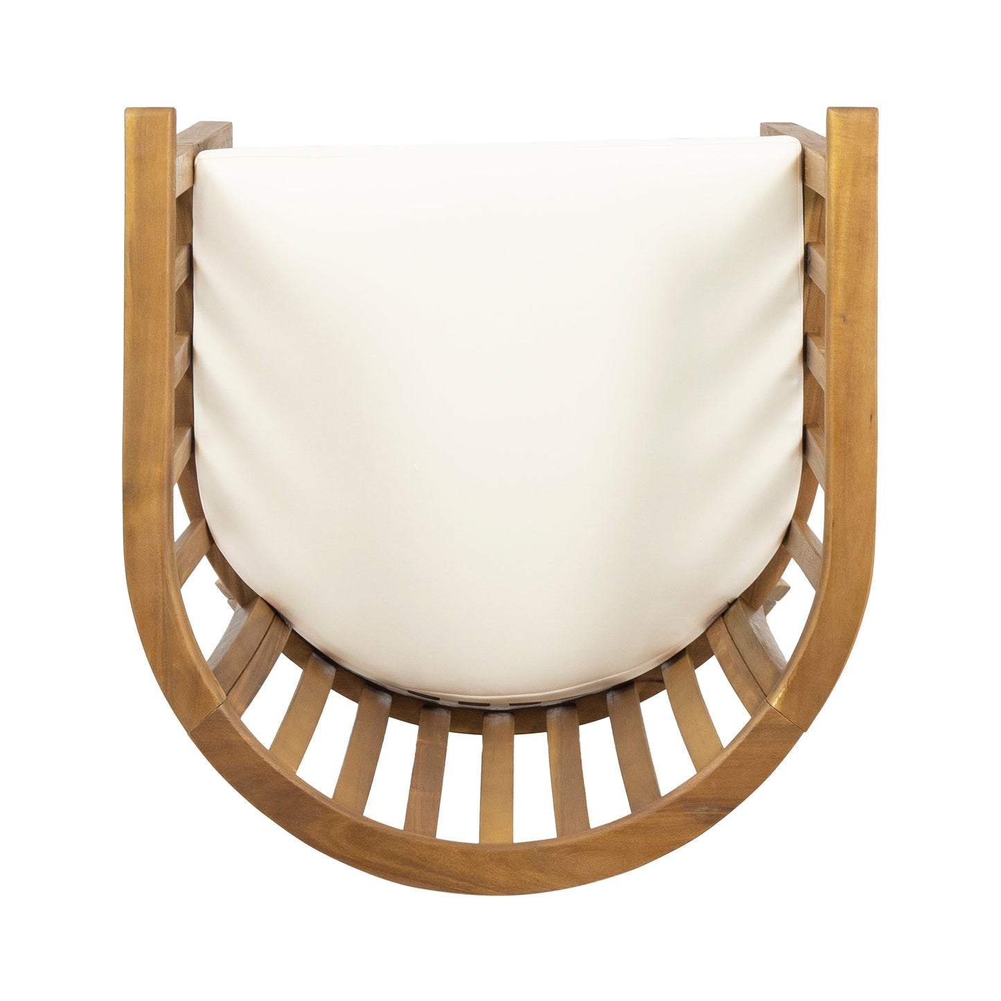 Outdoor Wooden Dining Chairs With Cushions, Set of 2