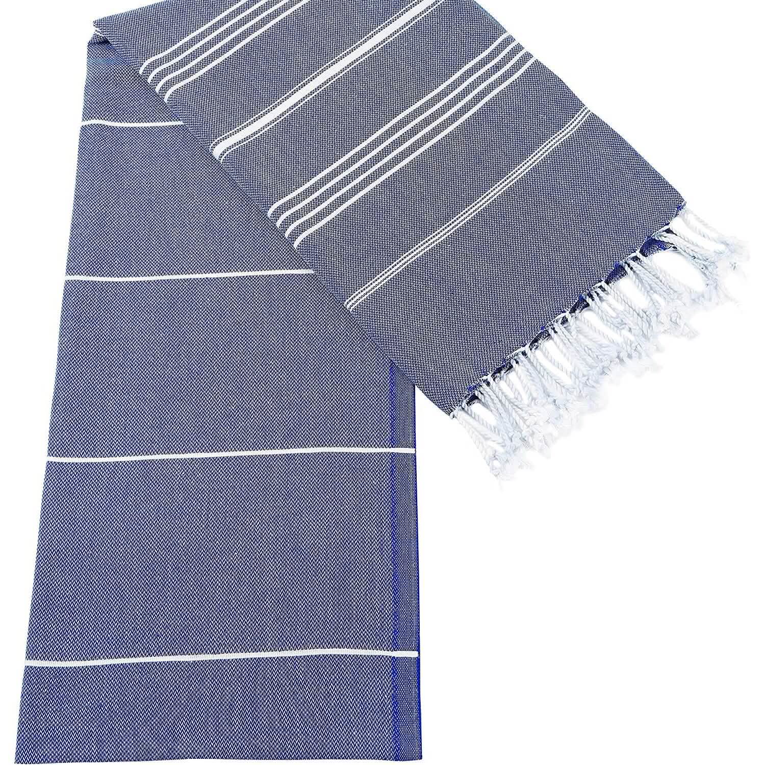 Cacala Pure Series Serviette de bain de luxe en peshtemal 100 % coton turc super doux et léger
