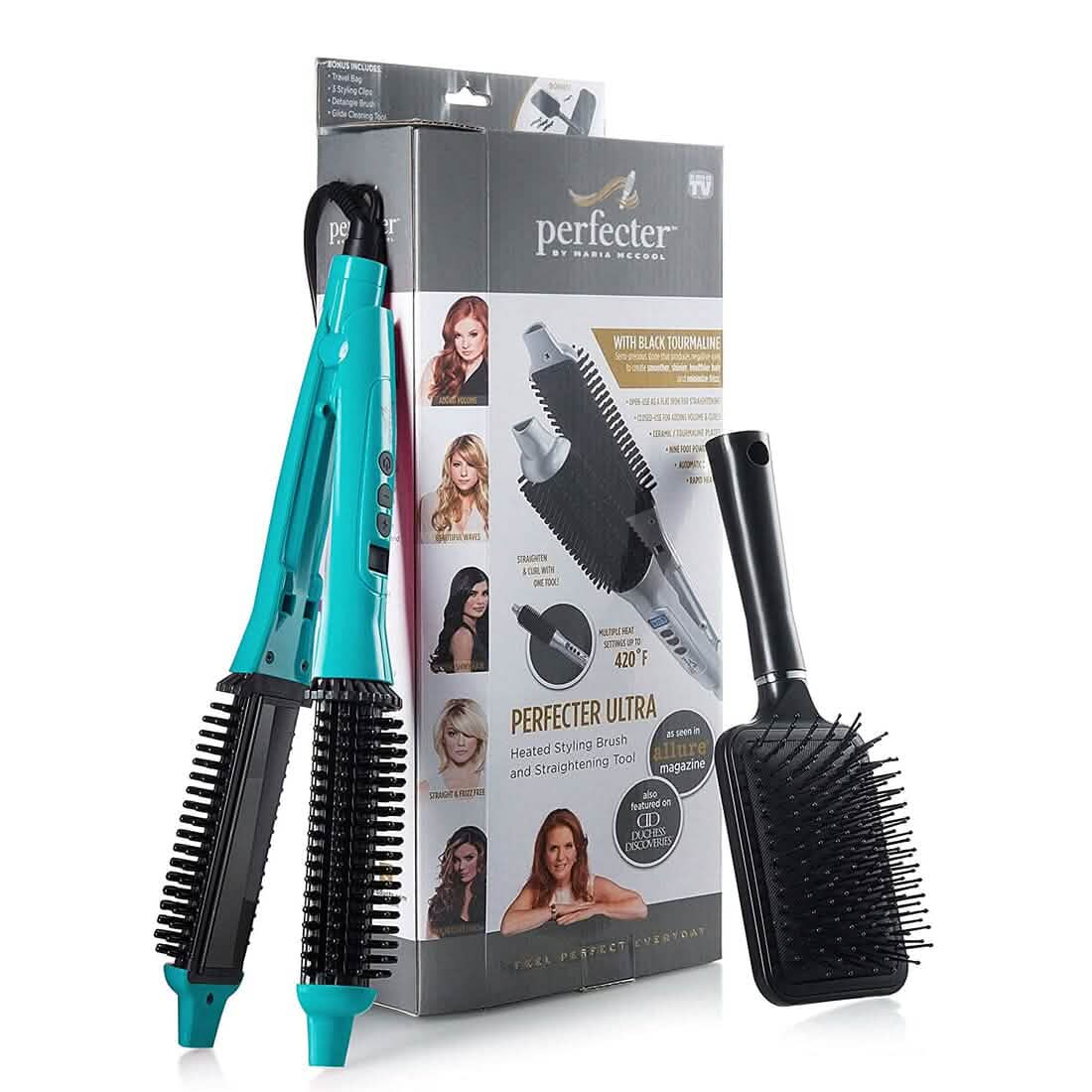 Calista 2-in-1 ヒーテッドブラシアイロン ヘアスタイラー