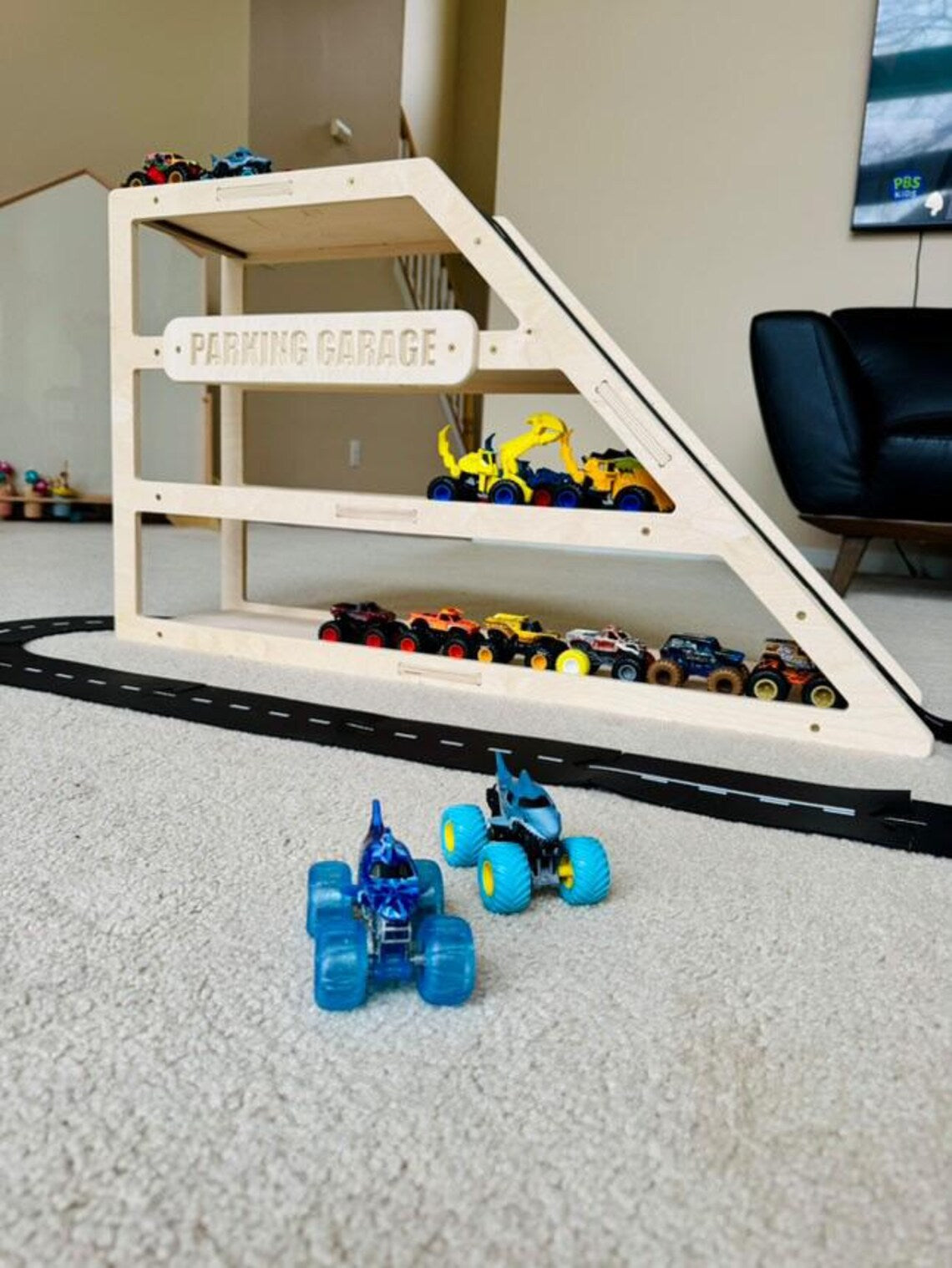 CAMDEN- Toy Car Storage + Ramp